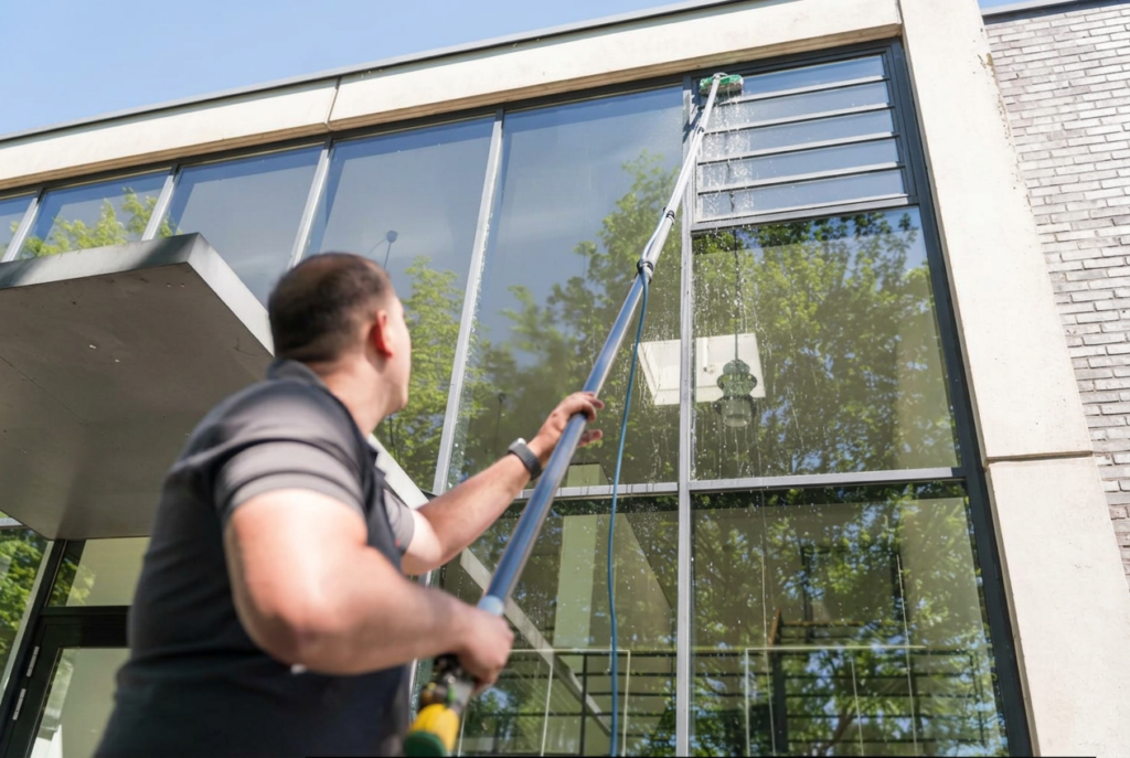 Fensterreinigung Stuttgart mit Osmose-Reinwasser – Glasfassade streifenfrei reinigen | FilderGlanz